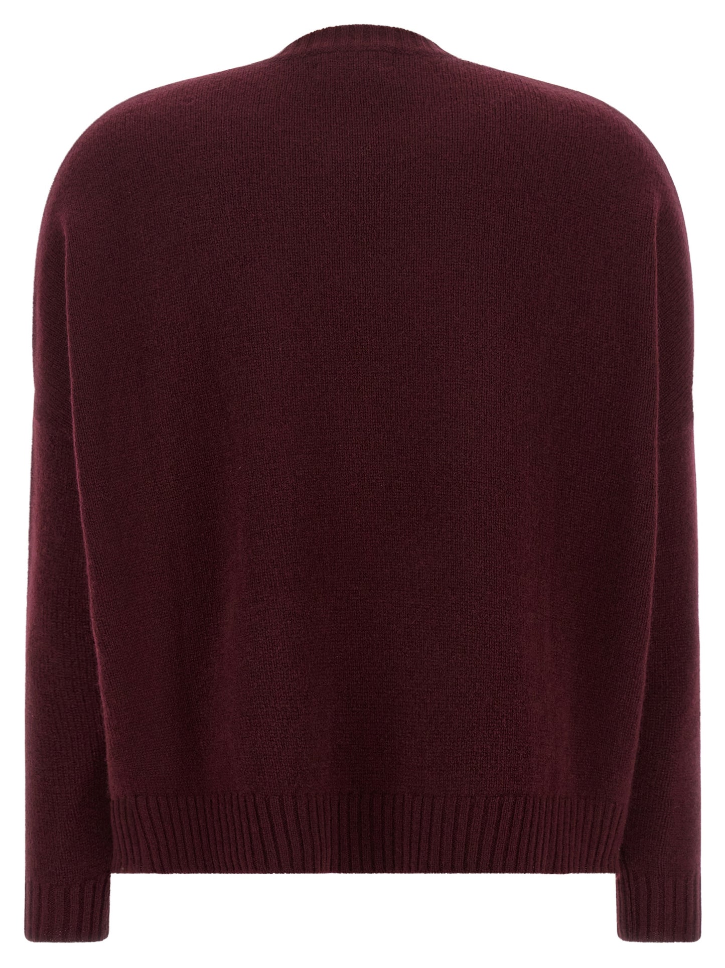 BE YOU Bordeaux Cashmere Cardigan