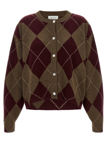 BE YOU Multicolor Cashmere Cardigan