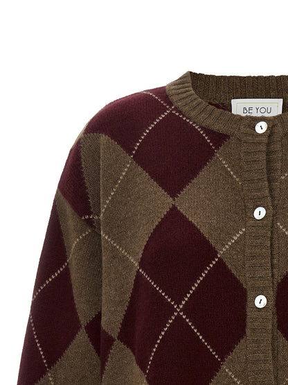 BE YOU Multicolor Cashmere Cardigan