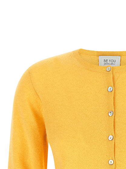 BE YOU Bicolor Cashmere Cardigan