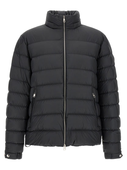 Moncler Black Polyester Full-Length Jacket