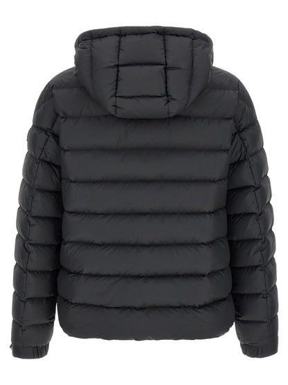 Moncler Black Polyester Full-Length Jacket
