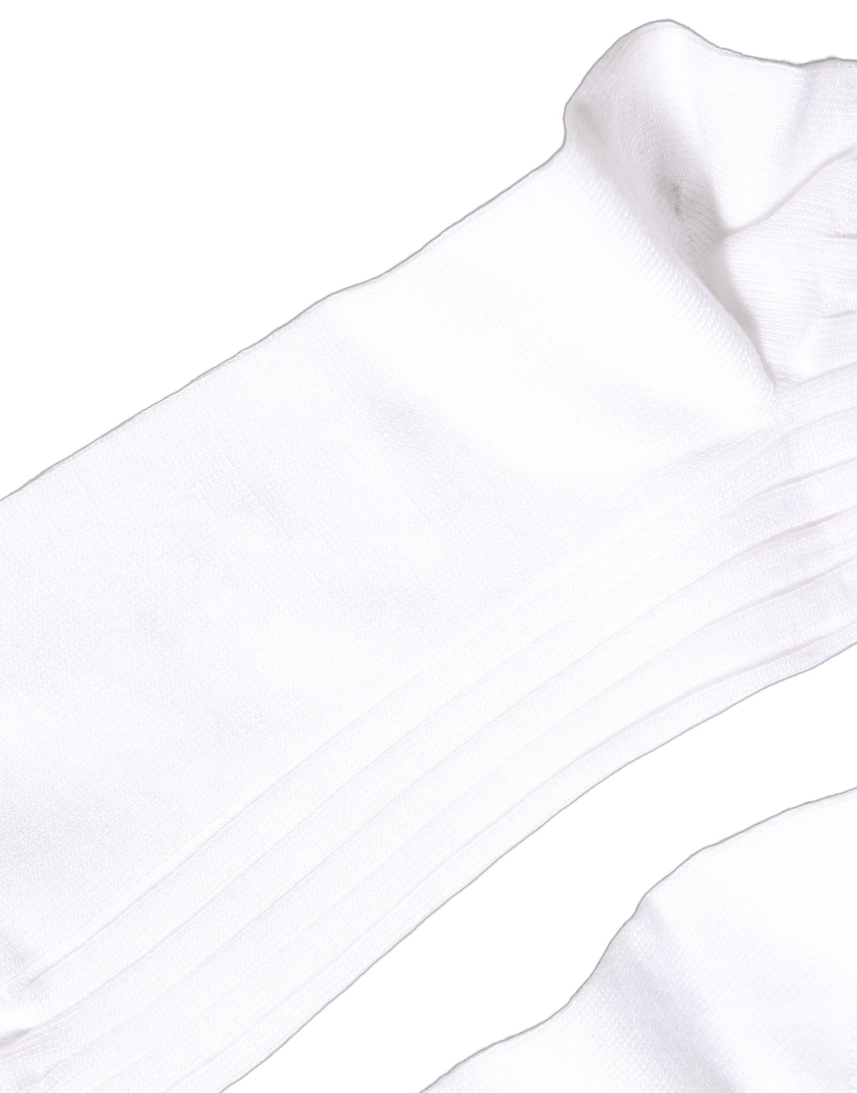 Socks by Dolce & Gabbana for women in nylon cotton & calf leather white features a snug silhouette, artfully capturing the essence of the snug Women's Nylon Cotton & Calf Leather Socks design for a sophisticated look.