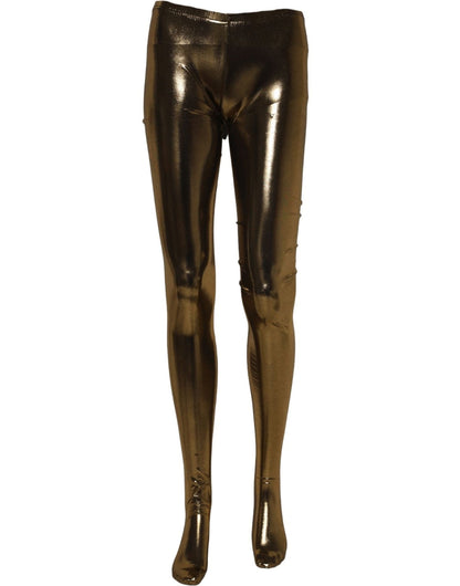Pantyhose from Dolce & Gabbana for women in polyester gold features an chic design from the Women's Polyester Pantyhose collection, highlighting an chic silhouette.
