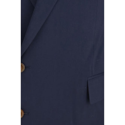 Vivienne Westwood Blue Wool Oves Aries Full-Length Jacket