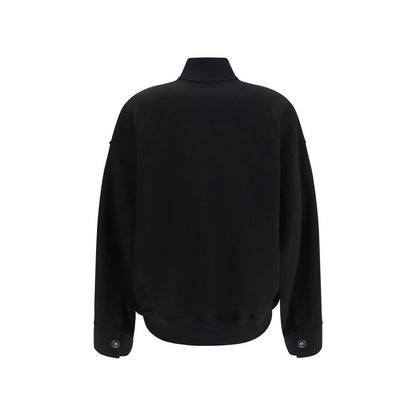 Max Mara Black Wool Oves Aries Full-Length Jacket
