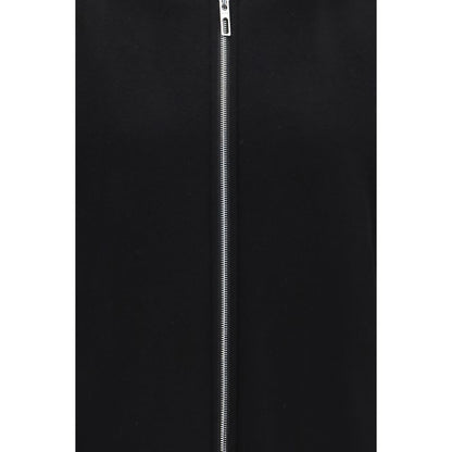 Max Mara Black Wool Oves Aries Full-Length Jacket