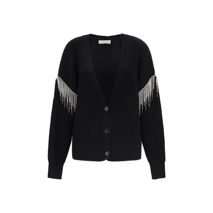 Max Mara Black Wool Oves Aries Cardigan