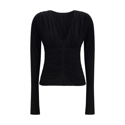 Max Mara Black Viscose Dress Shirt