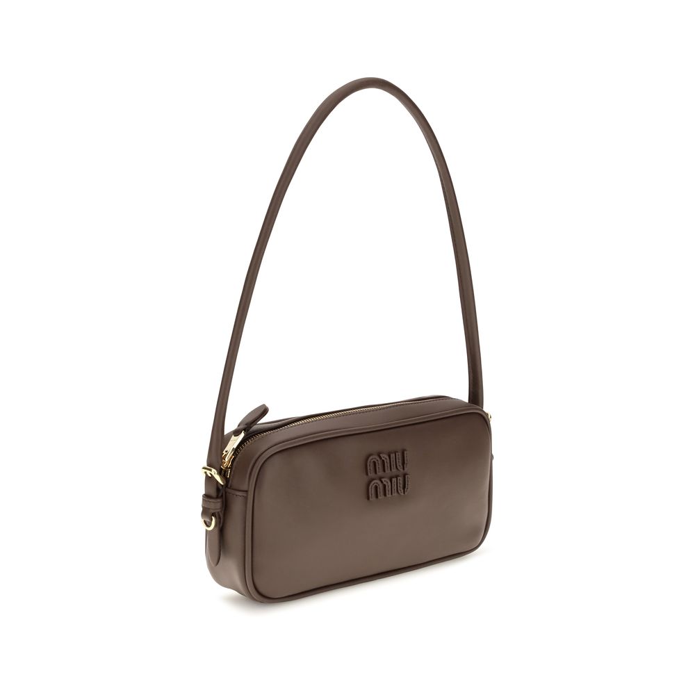 Miu Miu Bos Taurus Calf Leather Wallet - Brown