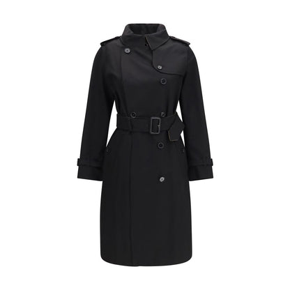 Burberry Black Cotton Coat