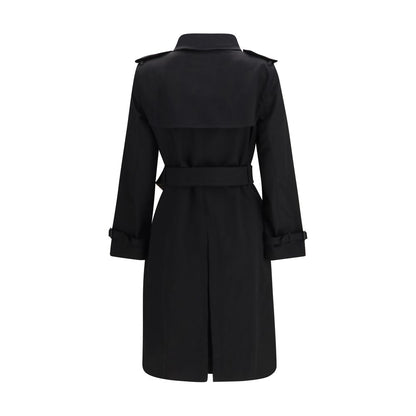 Burberry Black Cotton Coat