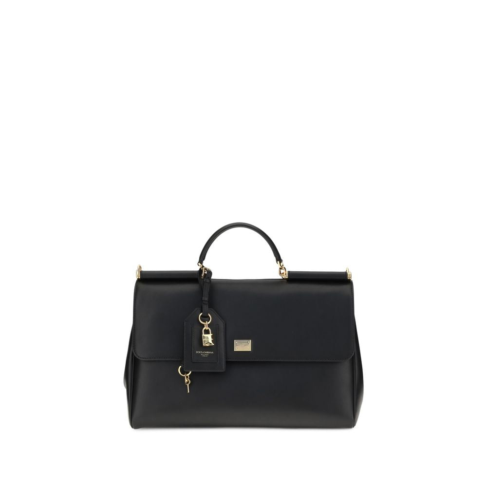 Dolce & Gabbana My Sicily Bos Taurus Calf Leather Shoulder Bag - Black