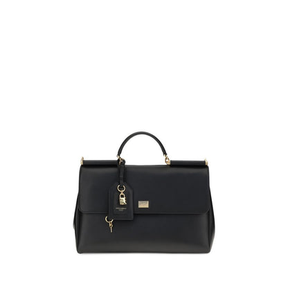 Dolce & Gabbana My Sicily Bos Taurus Calf Leather Shoulder Bag - Black