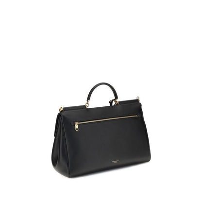 Dolce & Gabbana My Sicily Bos Taurus Calf Leather Shoulder Bag - Black