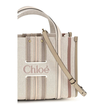 Chloé Beige Cotton Shoulder Bag