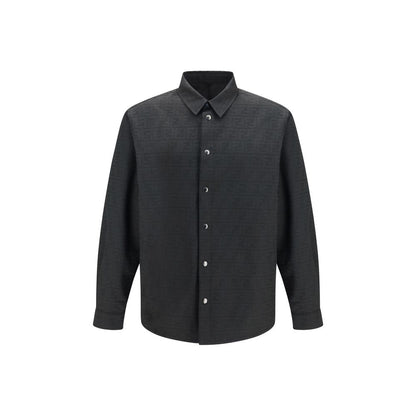 Fendi Black Polyester Pattern Shirt
