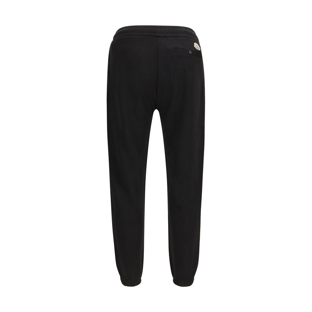 Moncler Black Cotton Athletic Pants