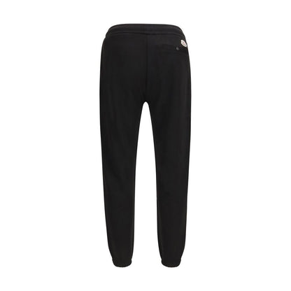 Moncler Black Cotton Athletic Pants