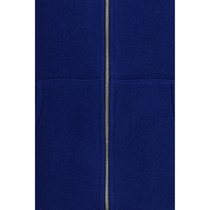 RIER Blue Wool Oves Aries Sleeveless Jacket