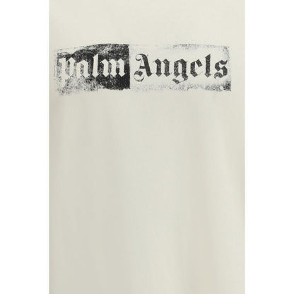 Palm Angels Beige Cotton T-Shirt