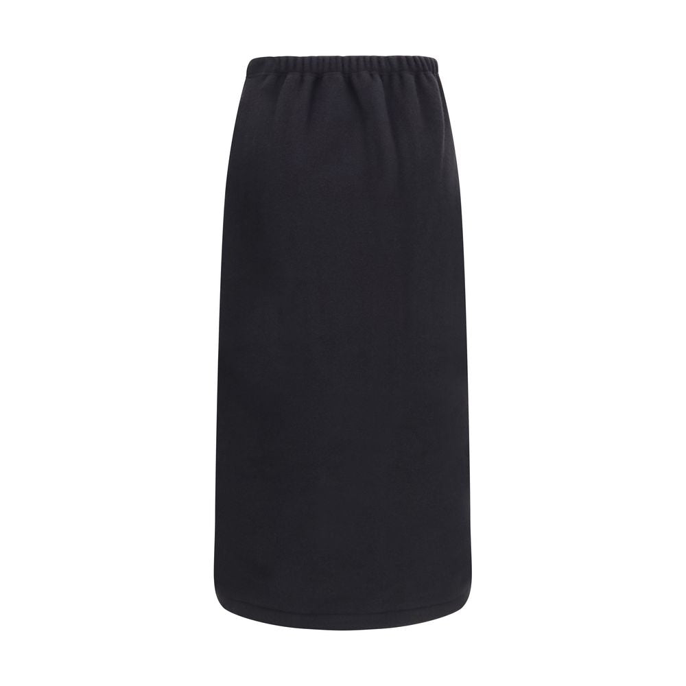 RIER Black Wool Oves Aries Midi Skirt