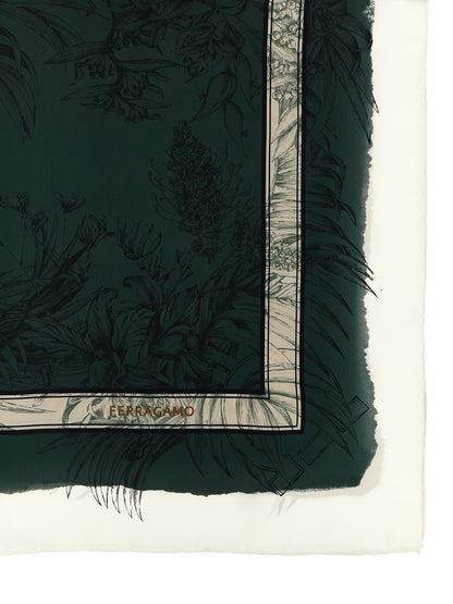 Ferragamo Multicolor Silk Scarf