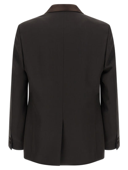 Fendi Brown Polyester Blazer