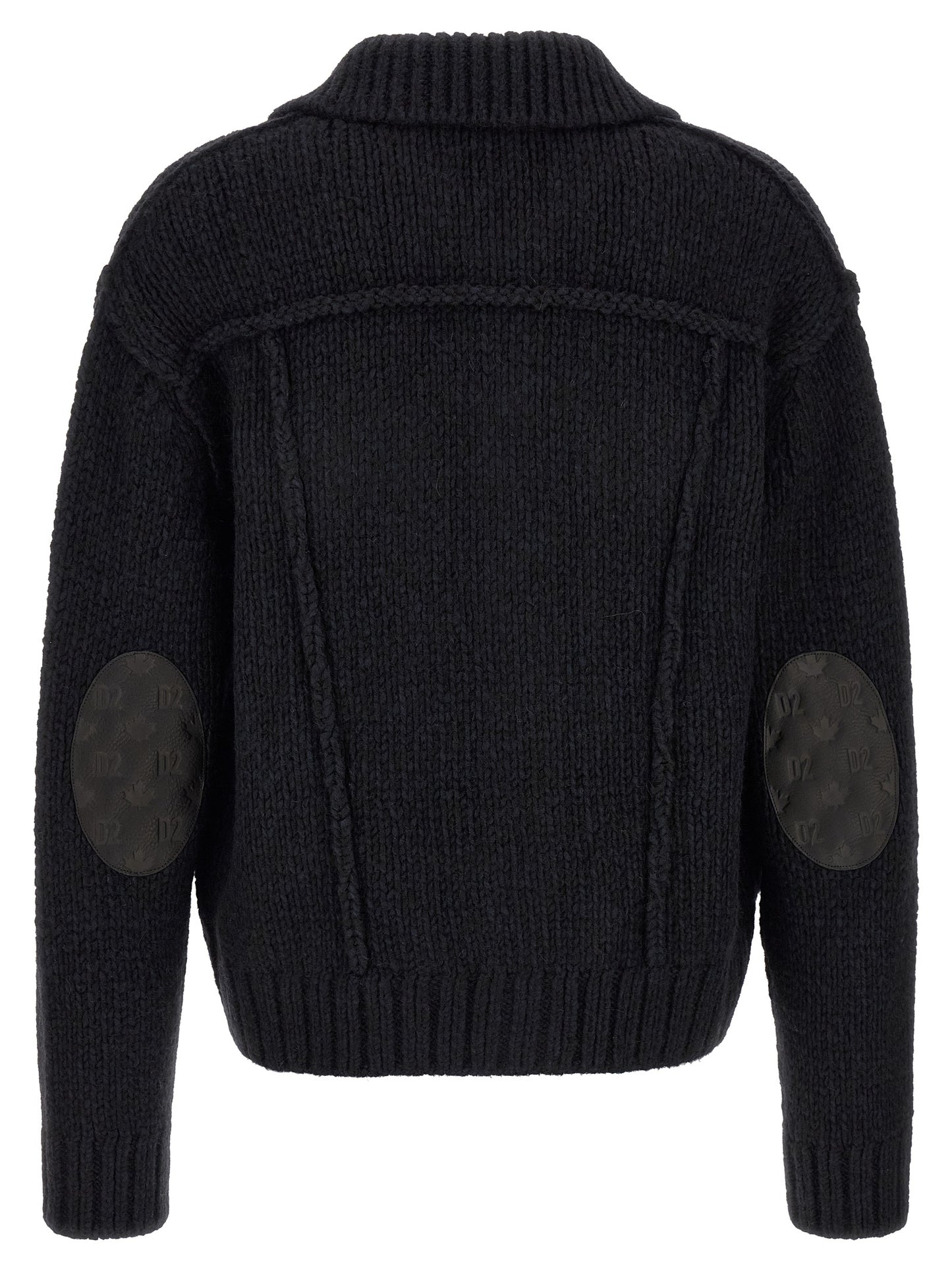 Dsquared² Blue Marabou Cardigan