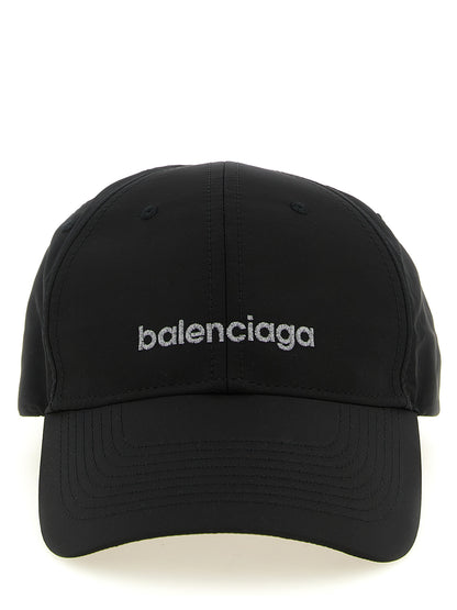 Balenciaga Black Polyester Cap (Baseball Hat)