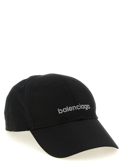 Balenciaga Black Polyester Cap (Baseball Hat)