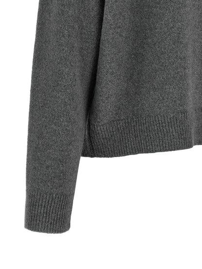 Peserico Gray Wool Cardigan