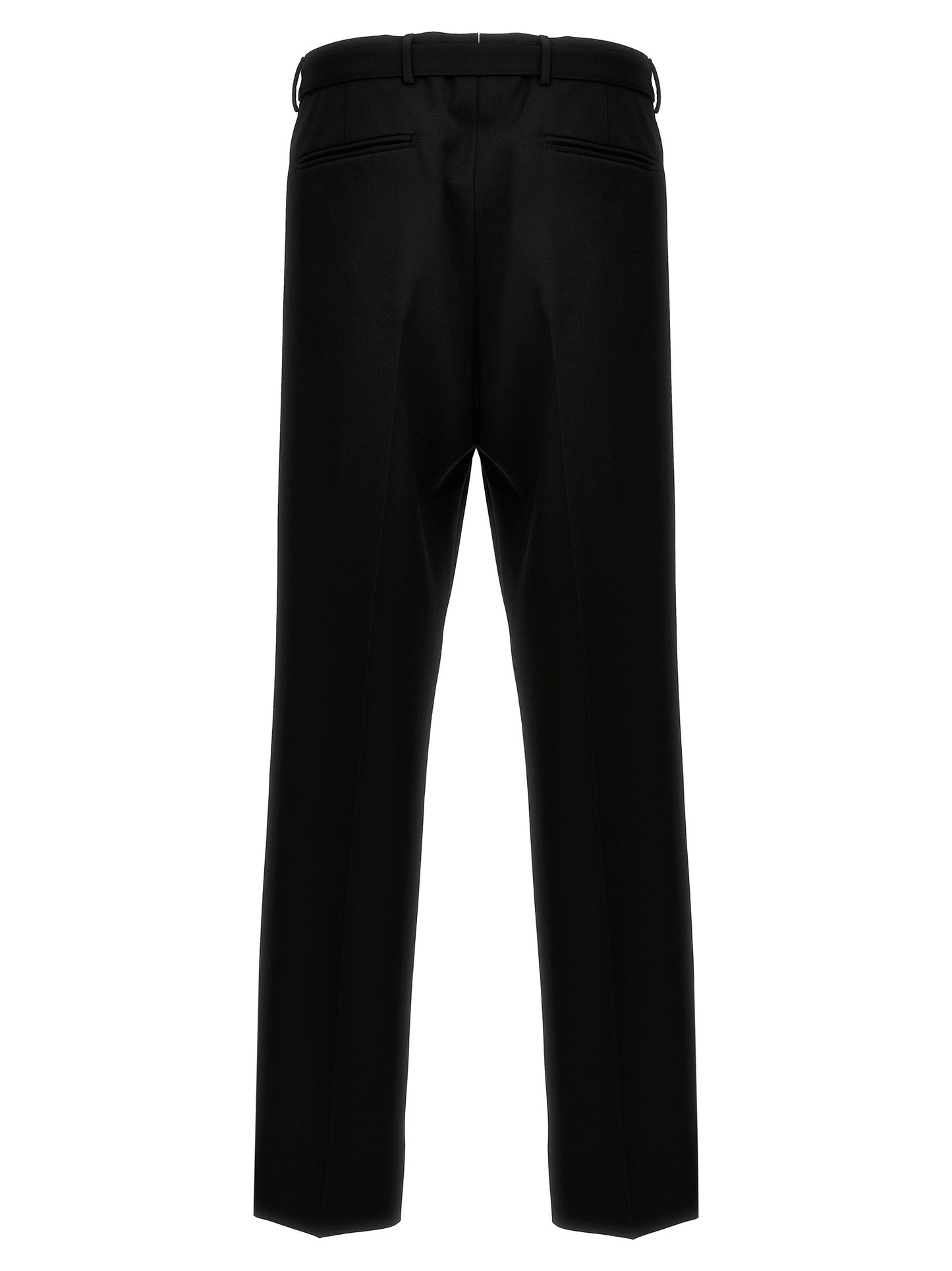 Prada Black Virgin Wool Dress Pants
