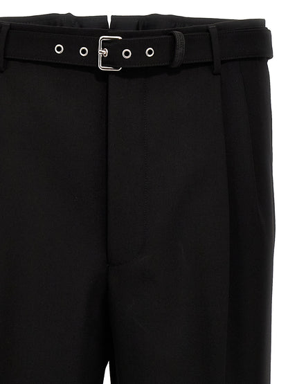 Prada Black Virgin Wool Dress Pants