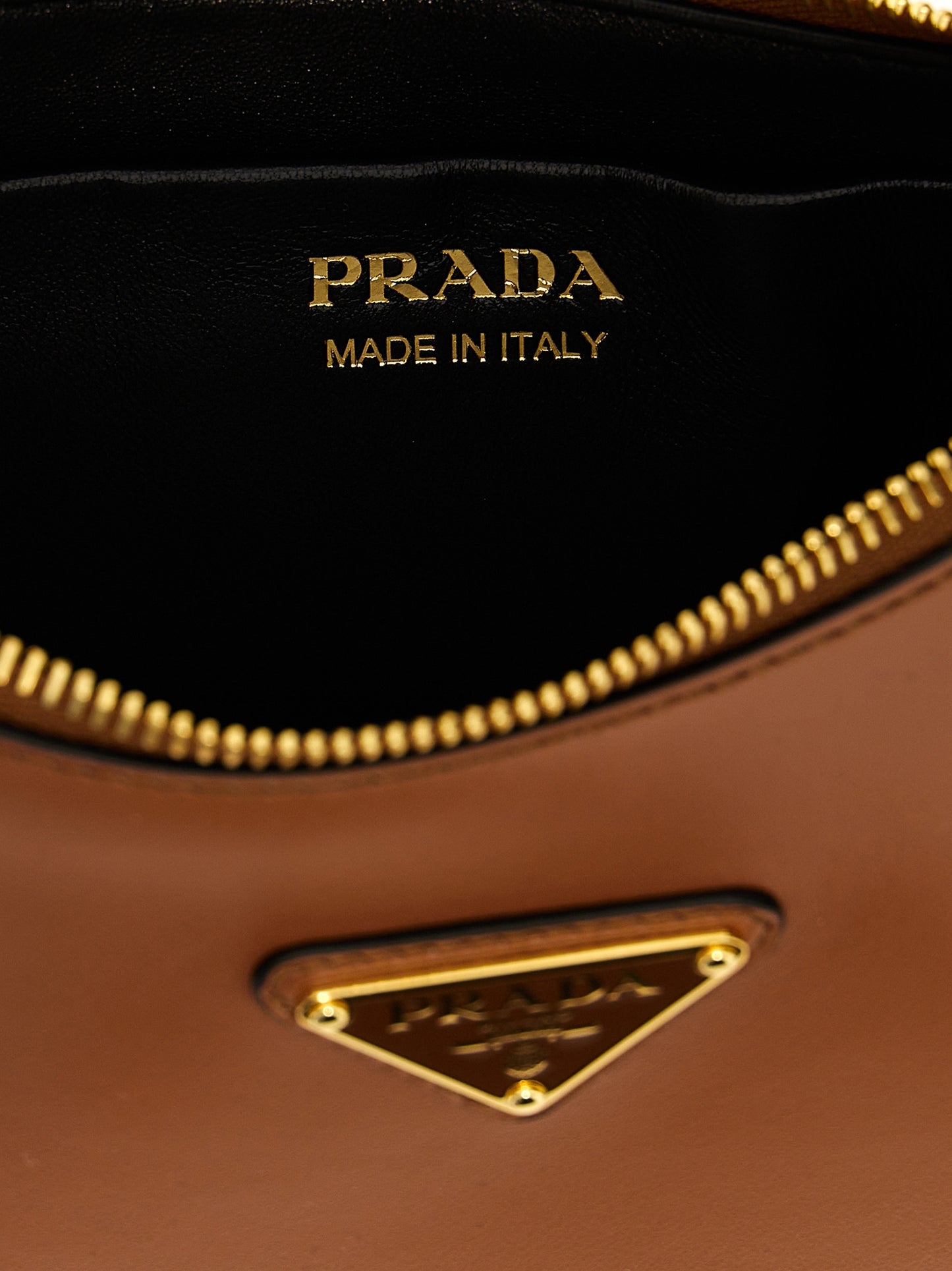 Prada Brown Calfskin Shoulder Bag