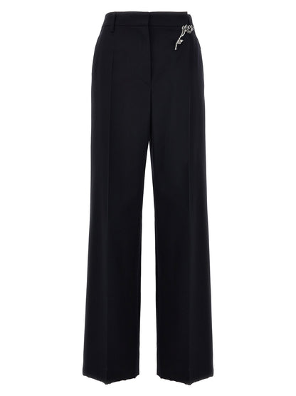 Prada Blue Wool Casual Pants