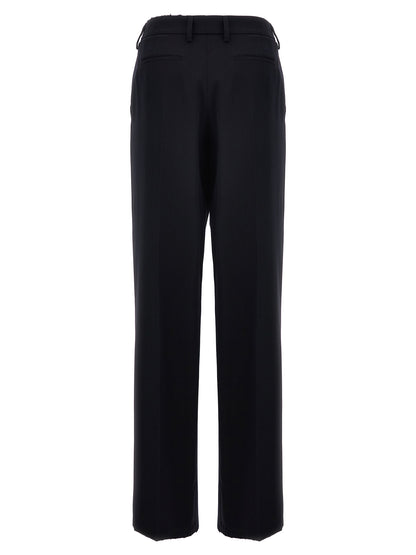 Prada Blue Wool Casual Pants