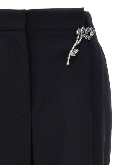 Prada Blue Wool Casual Pants