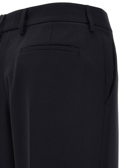 Prada Blue Wool Casual Pants