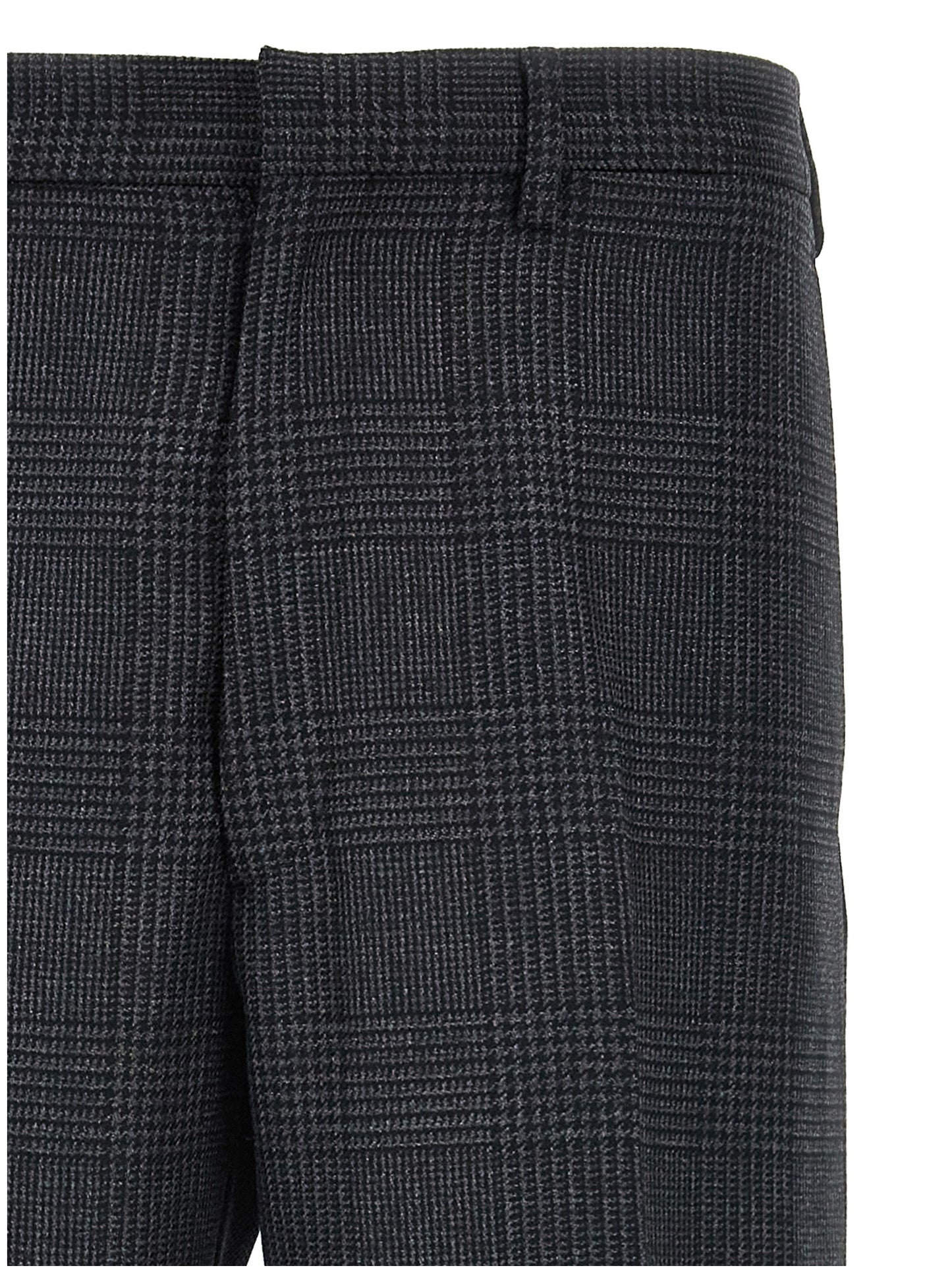 Prada Gray Virgin Wool Dress Pants