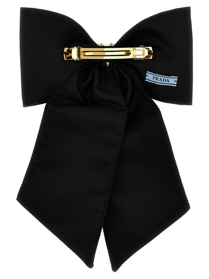 Prada Black Brass Hair Clip
