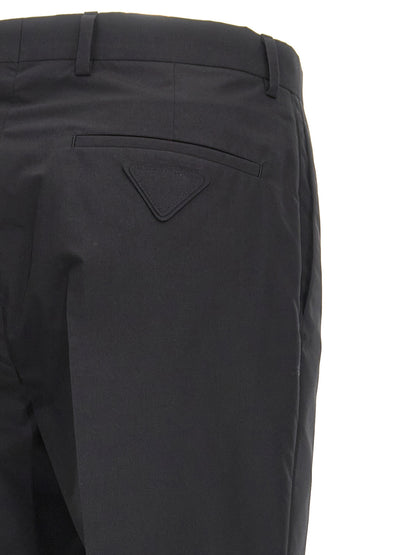 Prada Black Cotton Dress Pants