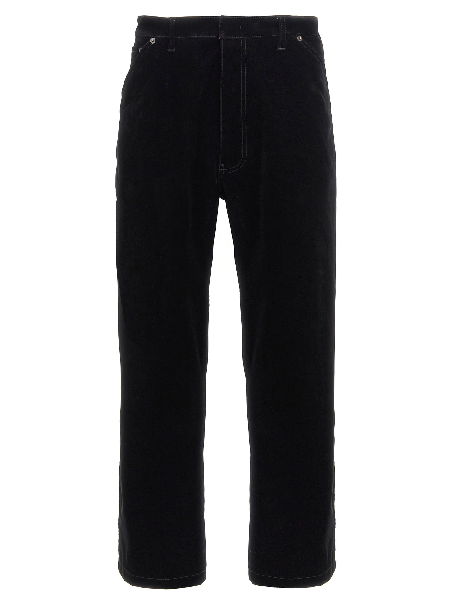 Prada Black Cotton Casual Pants