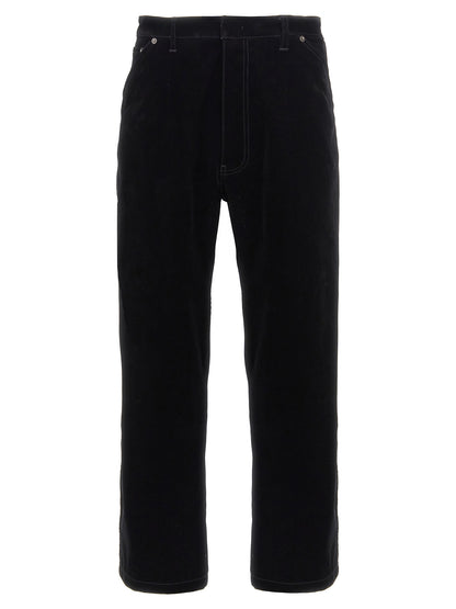 Prada Black Cotton Casual Pants