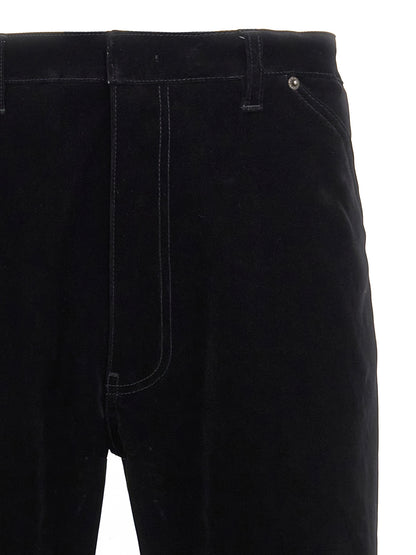 Prada Black Cotton Casual Pants