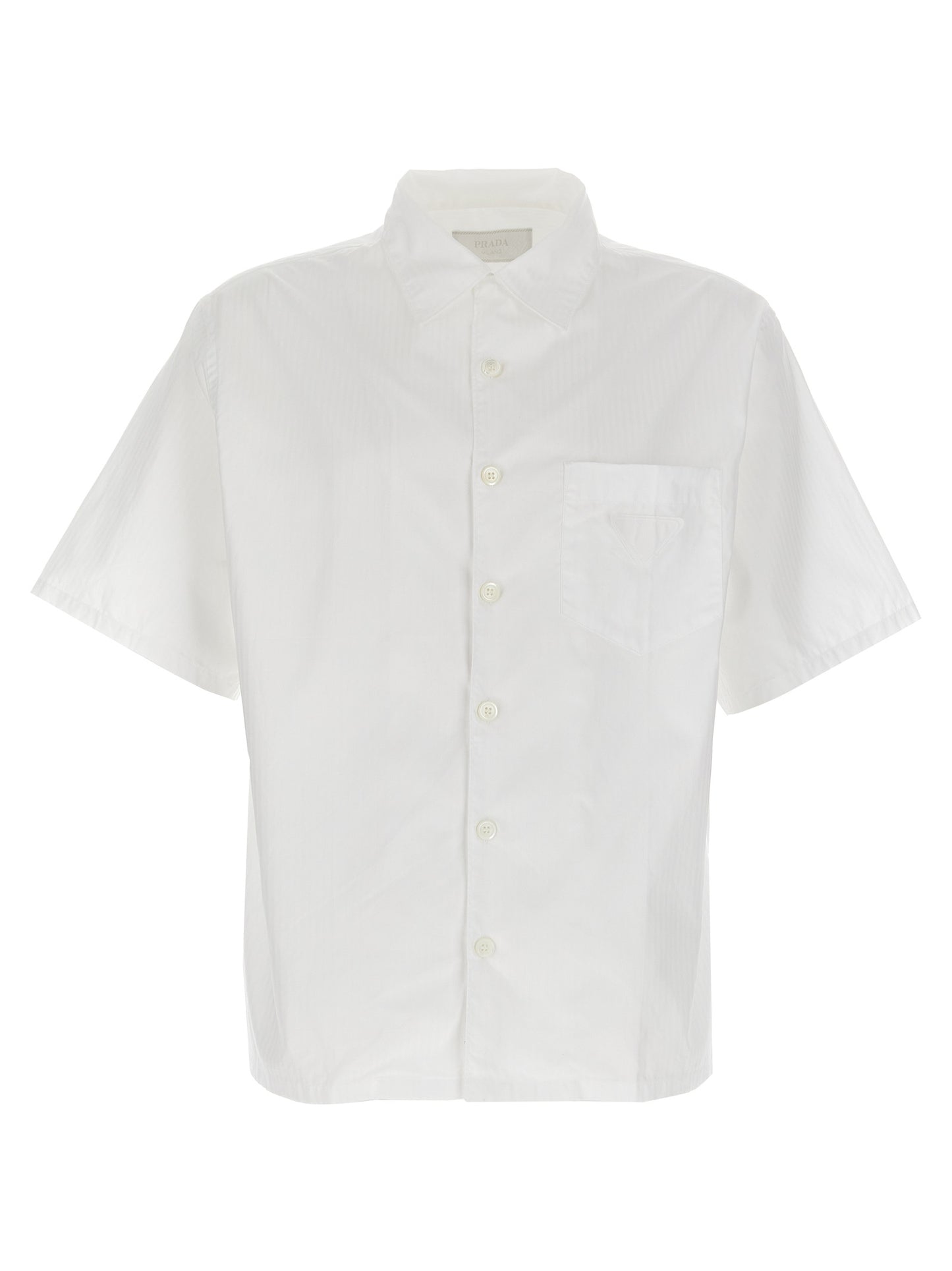 Prada White Cotton Blouse