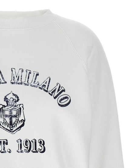 Prada White Cotton Sweatshirt