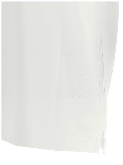 Prada White Cotton Polo Shirt