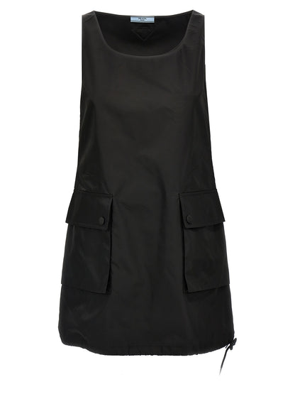 Prada Black Polyamide Short Dress