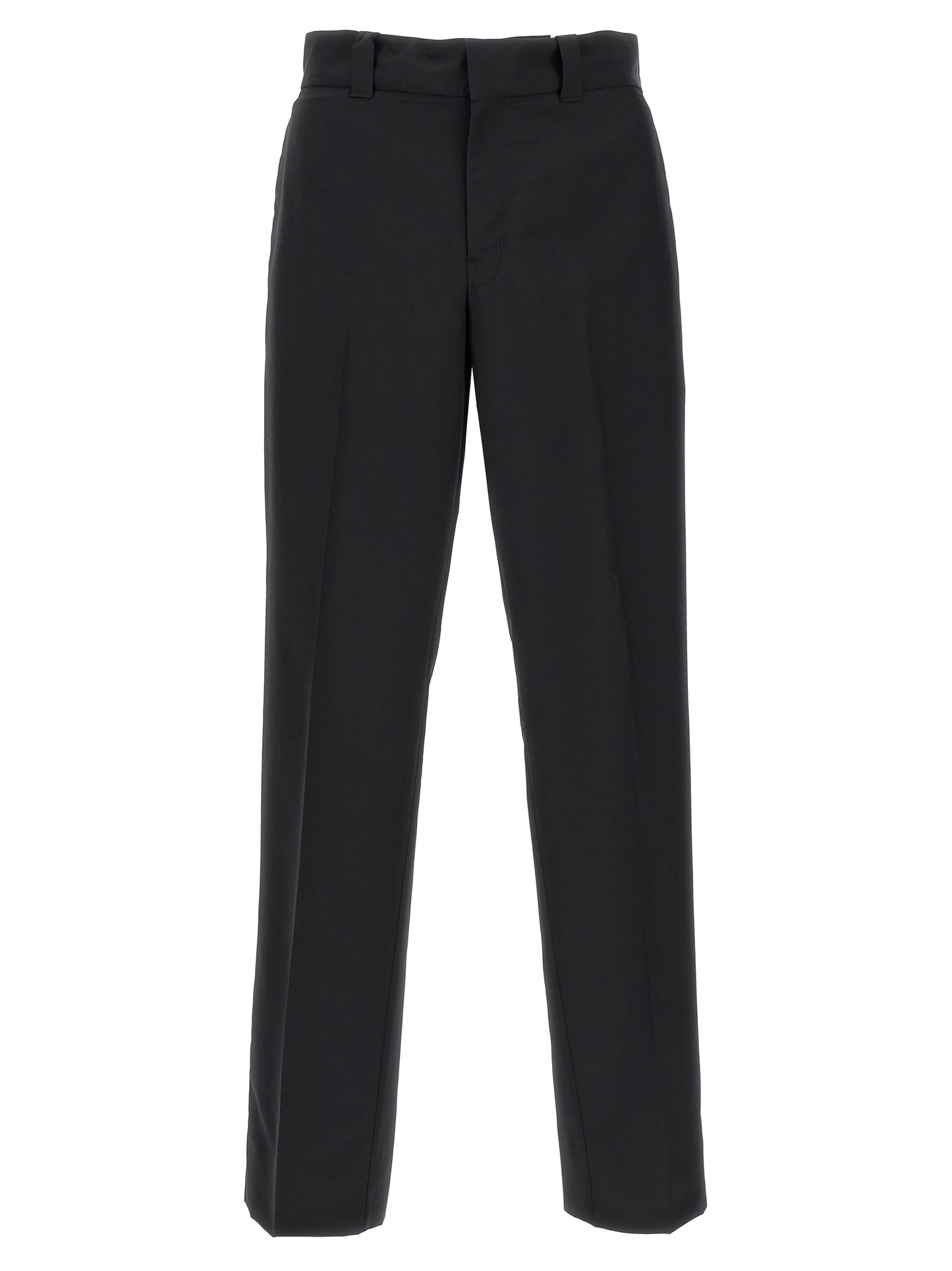 Prada Black Virgin Wool Casual Pants